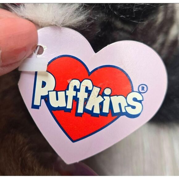 9 Puffkins Vintage plush stuffed animals dogs,deer, Kuala,  beaver, zebra, puffi - Picture 12 of 15